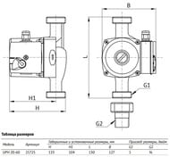 ����� �������������� UNIPUMP UP� 20-60 130 ��� ���, 100 ��, ����� 6�, 58 �/���, � �������