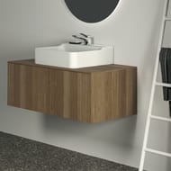 Тумба под раковину Ideal Standard CONCA (1000x505x370) 1 ящ , тем.орех, столешница с вырезом T3930Y5 — изображение 3