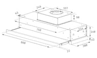 ������� TEKA Total CNL 9610 SS (900�300) ������������, 694 �3/�, 235 ��, ����. �����