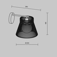 Настенный светильник Freya Cottage (Коттейдж) FR5405WL-01W, 220/240 V, IP20,молочный