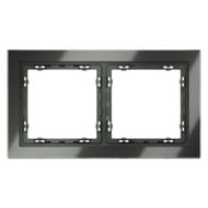 Рамка на 2 поста Voltum S70 VLS110206 (титан, стекло)