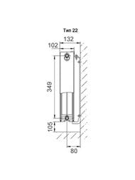 Радиатор стальной Lemax Premium Valve Compact Universal тип 22 400х400 нижнее подкл.  157923
