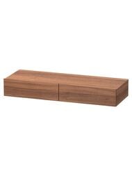 Полка Duravit DuraStyle DS827107979 (1200х150х440) с 2 ящиками, цвет: орех натуральный