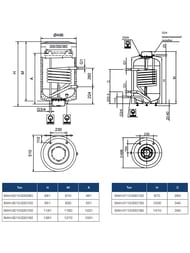 Бойлер косвенного нагрева STOUT SWH - 3 напольный 100л (870х496х496) 24кВт, SWH-3110-000100 — изображение 4