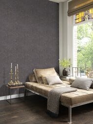 Обои виниловые на флизелине Rasch Gentle Elegance (1,06x10,05) штукатурка, темно-серые 977448 (рул.)