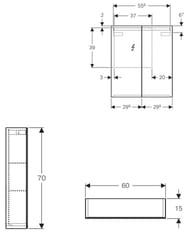 ���������� ���� GEBERIT Option (600�700�150) � ���������� 500.582.00.1