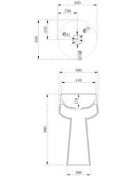 �������� ��������� ABBER Stein (500�500�900) ������������� ������, ����� ������� AS2508