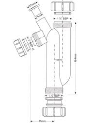 ����� McAlpine S-�������� (32�25��) ��� ����� ����������, ����������� 90��, ���.����� 17�� MRTB-90T