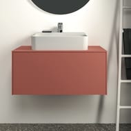 Тумба под раковину Ideal Standard CONCA (800x505x370) 1 ящик, закат, столешница с вырезом T3929Y3