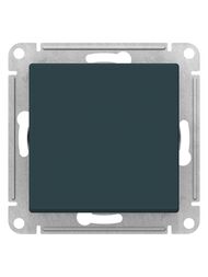 Кнопка Systeme Electric ATLASDESIGN нажимная схема 1 10АХ механизм изумруд ATN000815
