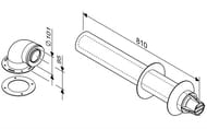 Уценка! Горизонтальный комплект Buderus DN60/100 L=810 7747380027 - уценка. — изображение 2