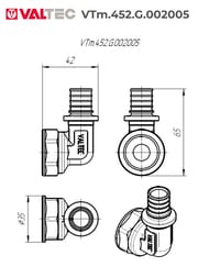 ������ VALTEC ����������, 20�3/4"�, ������ CW614N, VTm.452.G.002005