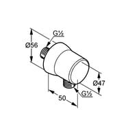 ��������� ���������� KLUDI SIRENA DN15 ������ ������ �� ��������� ������, ���� 6306105-00