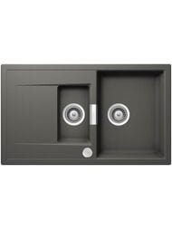 Мойка SCHOCK Eton 60D (860х510) Cristadur, цвет: серебристый камень   700974