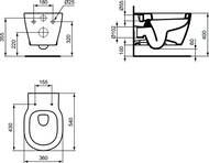 Инсталляция Ideal Standard ProSys 120P клавиша хром + Унитаз CONNECT Rimless + сиденье микролифт PR211601