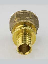 Соединитель VALTEC, аксиальный, 16х1/2"В, латунь CW614N, VTm.402.G.001604