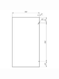 Душевое ограждение Радомир Walk-in G1 1100x2000мм., стекло матовое 1-10-0-0-0-1901