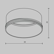 ������������ ������ ��� Maytoni Focus LED (����� ���) RingL-20-W20��, �����