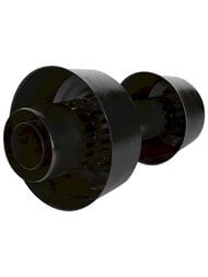Оголовок STOUT вертикальный с ветрозащитой традиц.коакс. D80(п)/125(п) ЧЕРН. широкий SCR-8125-800012