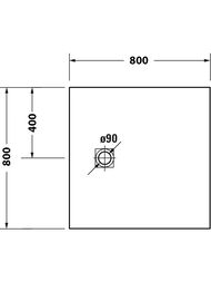 ������� ������ Duravit Sustano 800�800��, �������� ������� 720269620000000