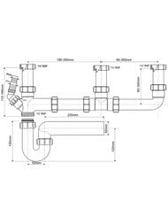 ������� �����  McAlpine (3 ����� 1 1/2", ������� ��� ���.����, �����.�������� ����� 50��) SK3-50