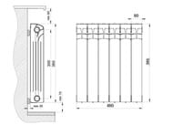 Радиатор биметаллический RIFAR EcoBuild 500 (575х1120х100) 14 секций, 2604 Вт, боковое подкл, белый
