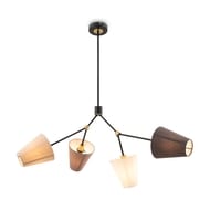 Потолочный светильник Freya Hats (Хетс) FR5370CL-04B, IP20,черный — миниатюра 1