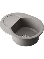 Мойка Omoikiri SAKAIME 60E-GR (600х470х220) врезная, тетогранит, цвет-leningrad grey 4993544