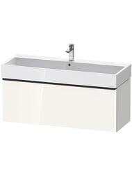 Тумба под раковину Duravit D-Neo 1184х440х442 подвесная, 1 ящ., белый глянец DE4275004220000