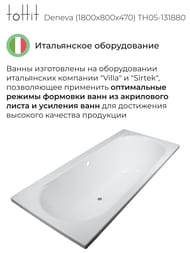 ����� ��������� toHit Deneva (1800x800x470) ���������, �����, ��� ������� � �����.������ TH05-131880