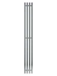 GROTA CORSA Дизайн радиатор 180x1500 водяной, нижнее подкл., 1/2", полиров. нерж. сталь, с крючками