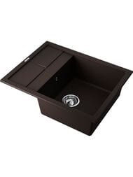 Мойка Omoikiri SUMI 65-DC (650х500х230) врезная, тетогранит, темный шоколад 4993674