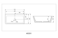 �������� ��������� ABBER Rechteck 610�420�135 ���� ���. ��� ���������,������ ���. AC2201MB