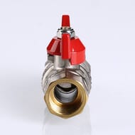 Кран с американкой 1 1/4"ВН VALTEC BASE красная бабочка VT.227.N.07 — изображение 7