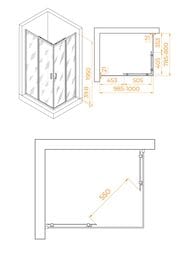 ������� ������ RGW Passage PA-040 (1000�800�1950) �������., ������ 6�� �����./���� 3508104080-11
