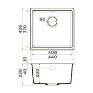 ����� Omoikiri KATA 44-U SA (440�420�217) ����������� ������, ������� 4993423