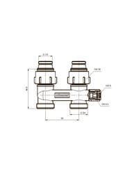 ���� ������� ����������� ��� ���������� Meibes D1/50 ������, 1/2"�Px3/4"HP, ������������, SX 10076