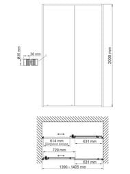 ������� ����� WasserKRAFT Dill 1400�2000 ������ ����������/������� ������ 61S31