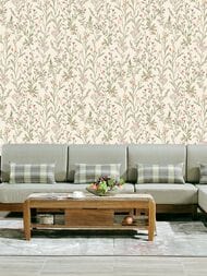 Обои виниловые на флизелине Grandeco Perfect Harmony PH 3207 (0,53х10,05) светло-зеленый рул.)