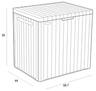 ������ KETER CITY STORAGE BOX 113 L (57,8�44�55), 113 �, ������