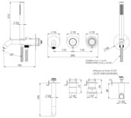 Смеситель для ванны Remer Element ET53D2PWBXV, сталь — миниатюра 2