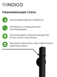 Полотенцесушитель Indigo Style Pro 1200х30 таймер, унив.подкл, черный муар, LSPRE120-3BRRt