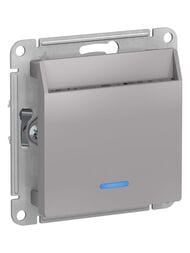 Выключатель Systeme Electric ATLASDESIGN карточный, механизм, АЛЮМИНИЙ ATN000367