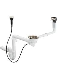 Hansgrohe D14-11 Слив-перелив с автомат. управлением, для мойки из нерж. сталь 43931800 — миниатюра 1