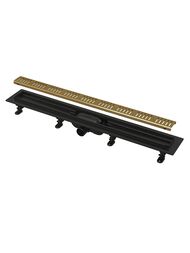 ������� ����� Alcaplast APZ10BLACK-650BRASS SIMPLE L=650�� H=62�� ������� ������/������� ������