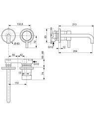 Смеситель для умывальника Ideal Standard CERALINE A6938AA встраиваемый