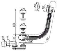 ������� �������� ��� ����� RAVAK X01305 ����� 570 ��