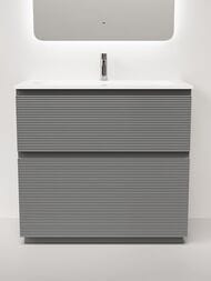 Тумба под раковину Sancos Folk Floor FL90FES 890х445х850 напольная, с 2-мя ящиками, Ergraut soft