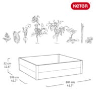 �����-������ KETER MAPLE SQUARE  (106x106x32 ) �����
