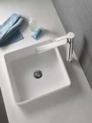 Смеситель Grohe Lineare New 23405001 для умывальника однорычажный, для свободностоящих раковин, хром